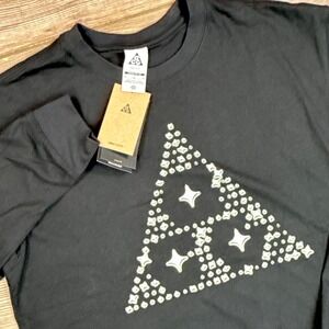 Nike ACG Mens Medium LS Shirt Black Glow Triangle HV2176-010 Dri-FIT Loose NEW